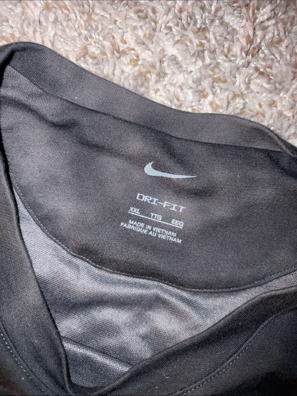 Nike Men’s Black Tie-Dye primary long sleeve shirt